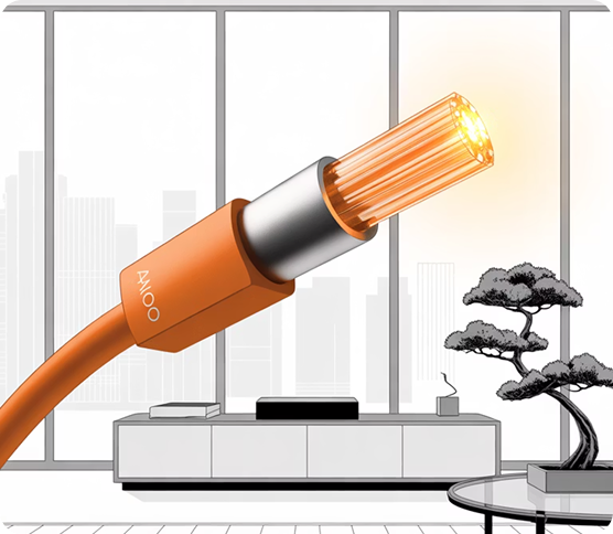 fibre 360 avec lumière